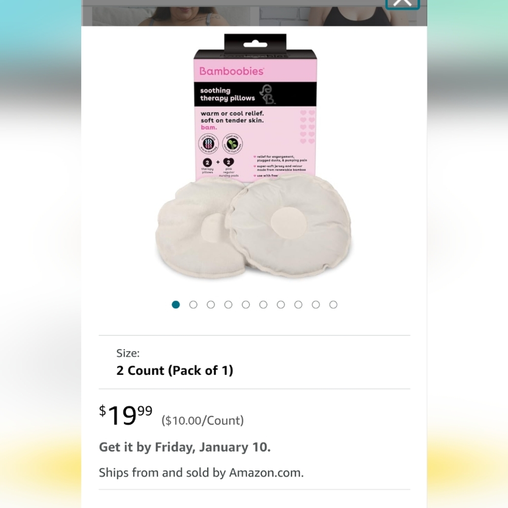 2 bamboo breast pads and 2 thermal breast covers.